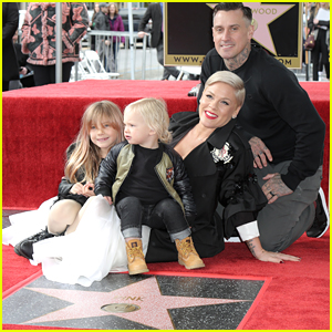 Pink Receives Star on Hollywood Walk of Fame With Her Family!