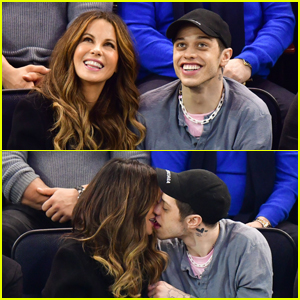 Pete Davidson & Kate Beckinsale Pack on the PDA at Hockey Game!
