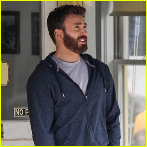 Chris Evans Spends the Afternoon Filming 'Defending Jacob'