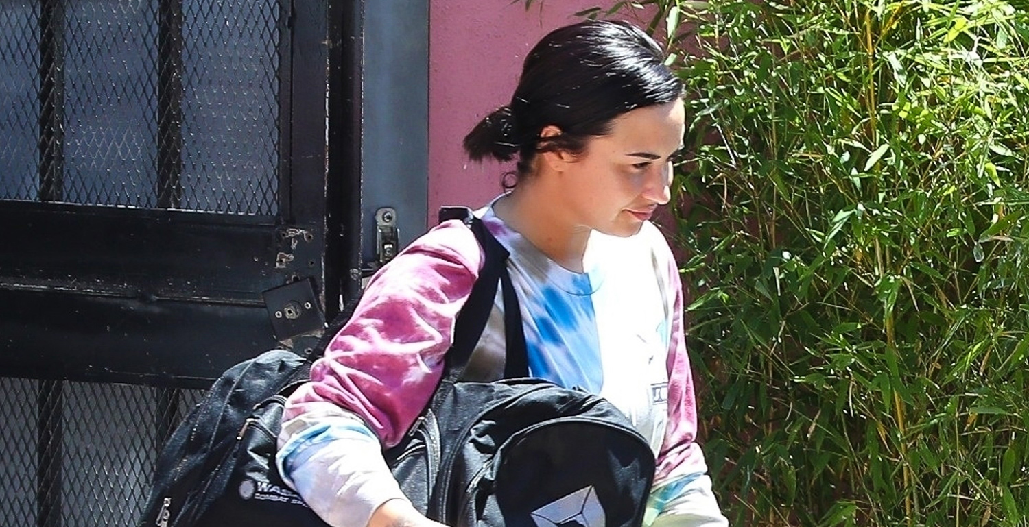 Demi Lovato Hits Boxing Gym in Colorful Tie-Dye T-Shirt | Demi Lovato