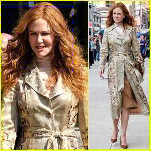 Nicole Kidman Dons Tan, Floral-Print Coat for ‘The Undoing’ Scene