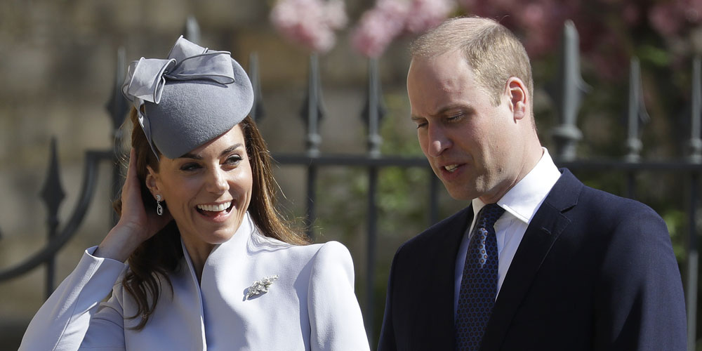 Prince William & Kate Middleton Attend Easter Sunday Services Easter