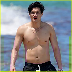 Riverdale’s Charles Melton Goes Shirtless at the Beach in Miami