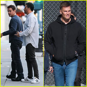 Jimmy Kimmel & Matt Damon Grab Dinner With Tom Brady After Wrapping 'Jimmy Kimmel Live!' Shoot