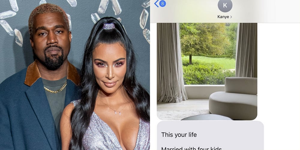 Kanye West’s Text to Kim Kardashian Hints that Baby 4 is Here Kanye