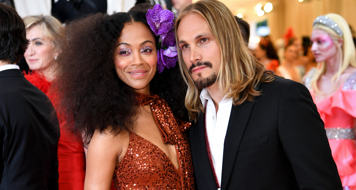 Zoe Saldana & Marco Perego Couple Up at Met Gala 2019 Red Carpet