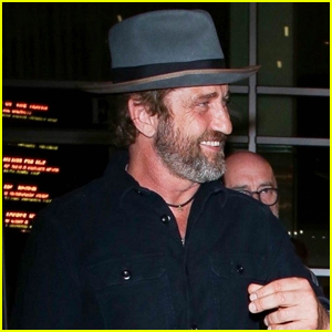 Gerard Butler Is All Smiles After Enjoying a Movie With a Friend