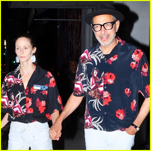 Jeff Goldblum & Wife Emilie Wear Matching Outfits on Date Night!