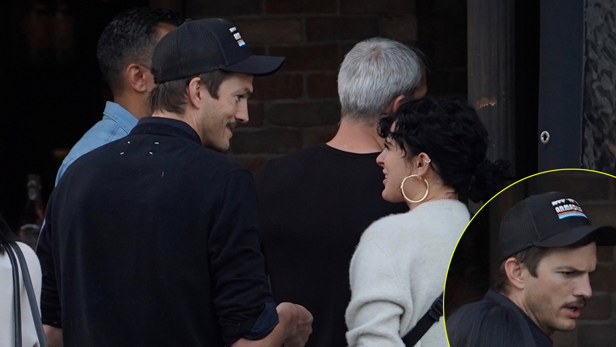 Ashton Kutcher Meets Up with Former Stepdaughter Rumer Willis Ashton Kutcher, Rumer Willis