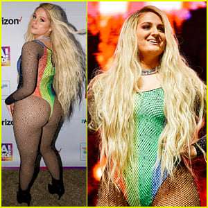 Meghan Trainor Wears Most Revealing Outfit Yet at L.A. Pride. 
