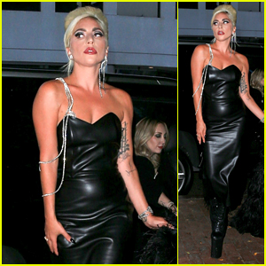 Lady Gaga Looks Stunning While Arriving at Her Haus Laboratories Party!