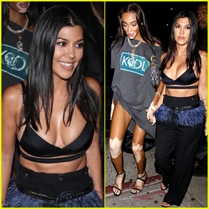 Kourtney Kardashian Holds Hands with Winnie Harlow During Night Out Together!