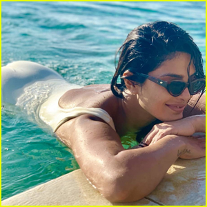 Priyanka Chopra Poses in The Pool in Steamy Photos Taken by Nick Jonas!