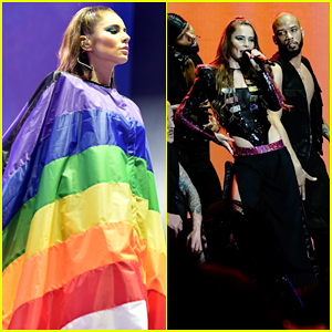 Cheryl Drapes Herself in Rainbow Flag at Manchester Pride! | Cheryl