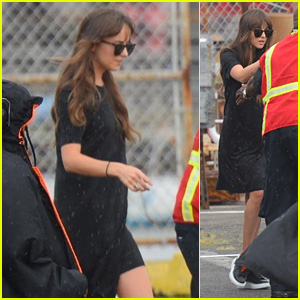 Dakota Johnson Boards a Helicopter With Chris Martin's Son Moses in NYC!
