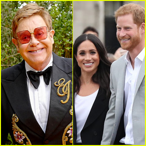Elton John Slams Press Over Headlines About Prince Harry & Meghan Markle Taking a Private Jet to His France Residence
