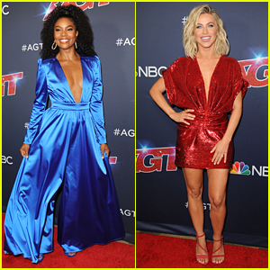 Gabrielle Union & Julianne Hough Rock Patriotic Colors at Latest 'AGT' Taping