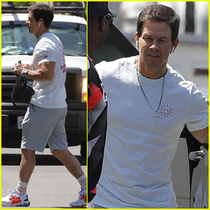Mark Wahlberg Shows Some Muscle While Heading to a Meeting | Mark