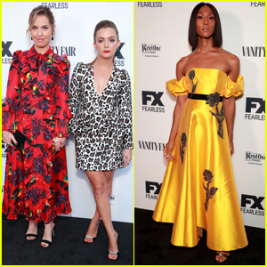 Billie Lourd, Leslie Grossman, & MJ Rodriguez Step Out for Vanity Fair & FX's Pre-Emmys Party