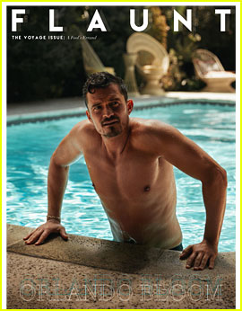 Orlando Bloom Goes Swimming in His Underwear for 'Flaunt' Cover!