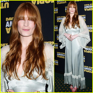 Florence Welch Dazzles in Silver for 'American Utopia' Opening Night of Broadway