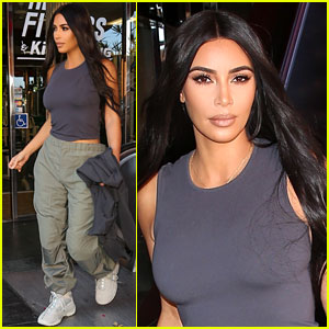 Kim Kardashian Keeps It Comfy for Lunch Outing in Calabasas