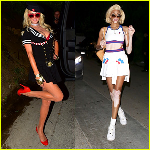 Paris Hilton & Winnie Harlow Show Off Their Sexy Halloween Costumes