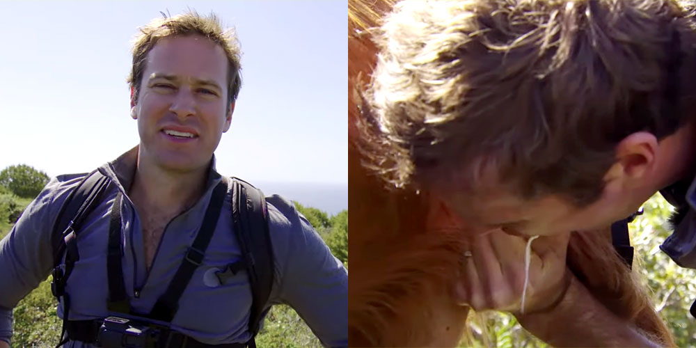 Watch Armie Hammer Drink Milk Directly from a Goat (Video) Armie