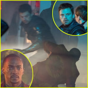 Sebastian Stan & Anthony Mackie Film Action-Packed Sequence for 'Falcon & Winter Soldier'!