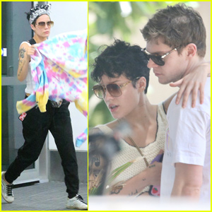 Halsey Jets Out of Australia After Spending Time With Boyfriend Evan Peters