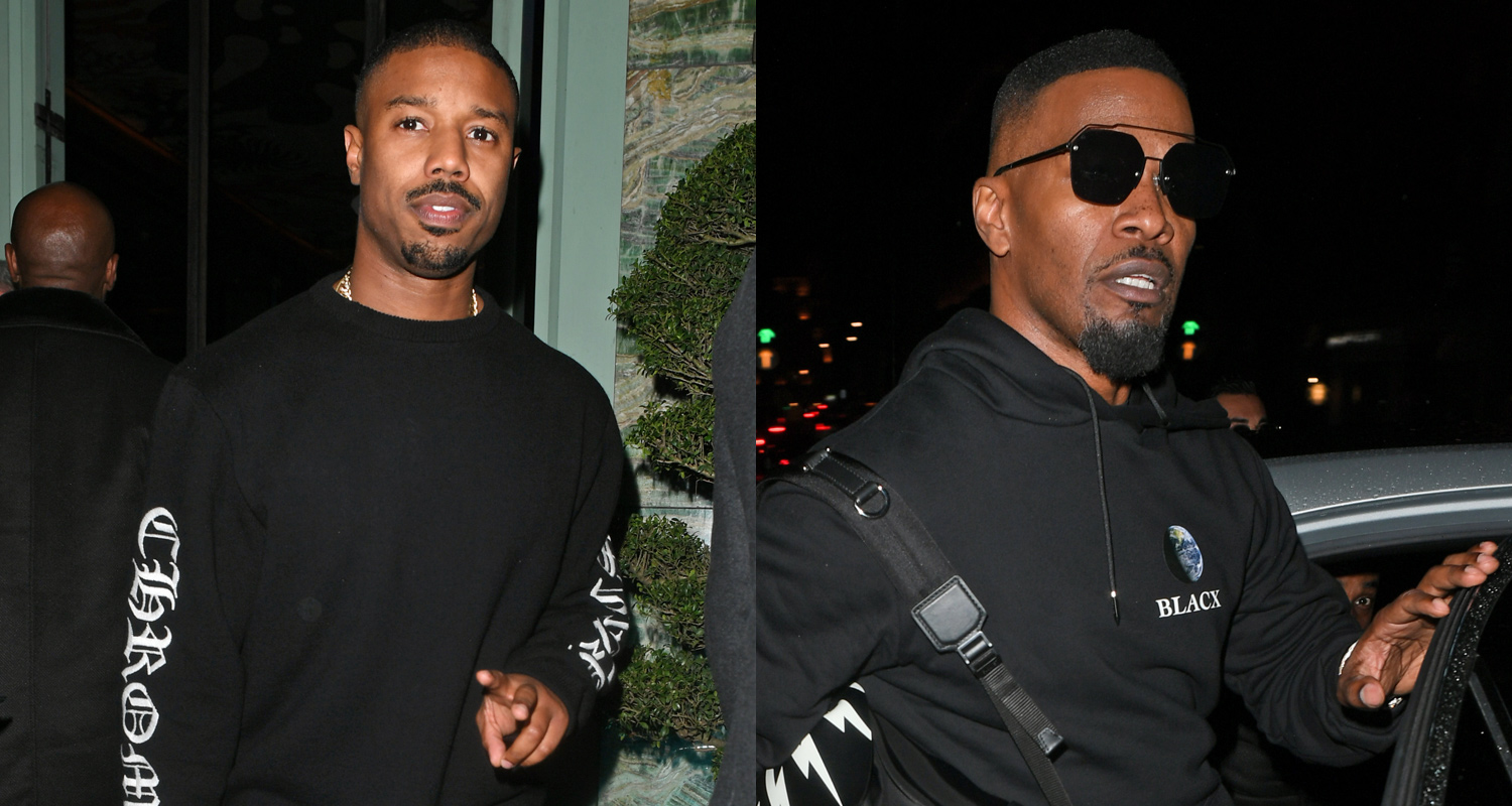 Michael B. Jordan & Jamie Foxx Grab Dinner Together in London Jamie