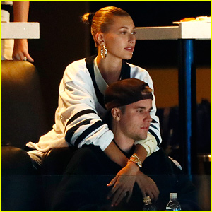Justin & Hailey Bieber Ring in 2020 With a Sweet Smooch