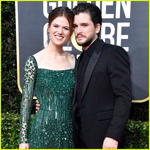 Kit Harington & Wife Rose Leslie Couple Up at Golden Globes 2020