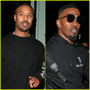 Michael B. Jordan & Jamie Foxx Grab Dinner Together in London | Jamie