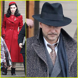 Bradley Cooper Sports a Thin Mustache While Filming 'Nightmare Alley' with Rooney Mara