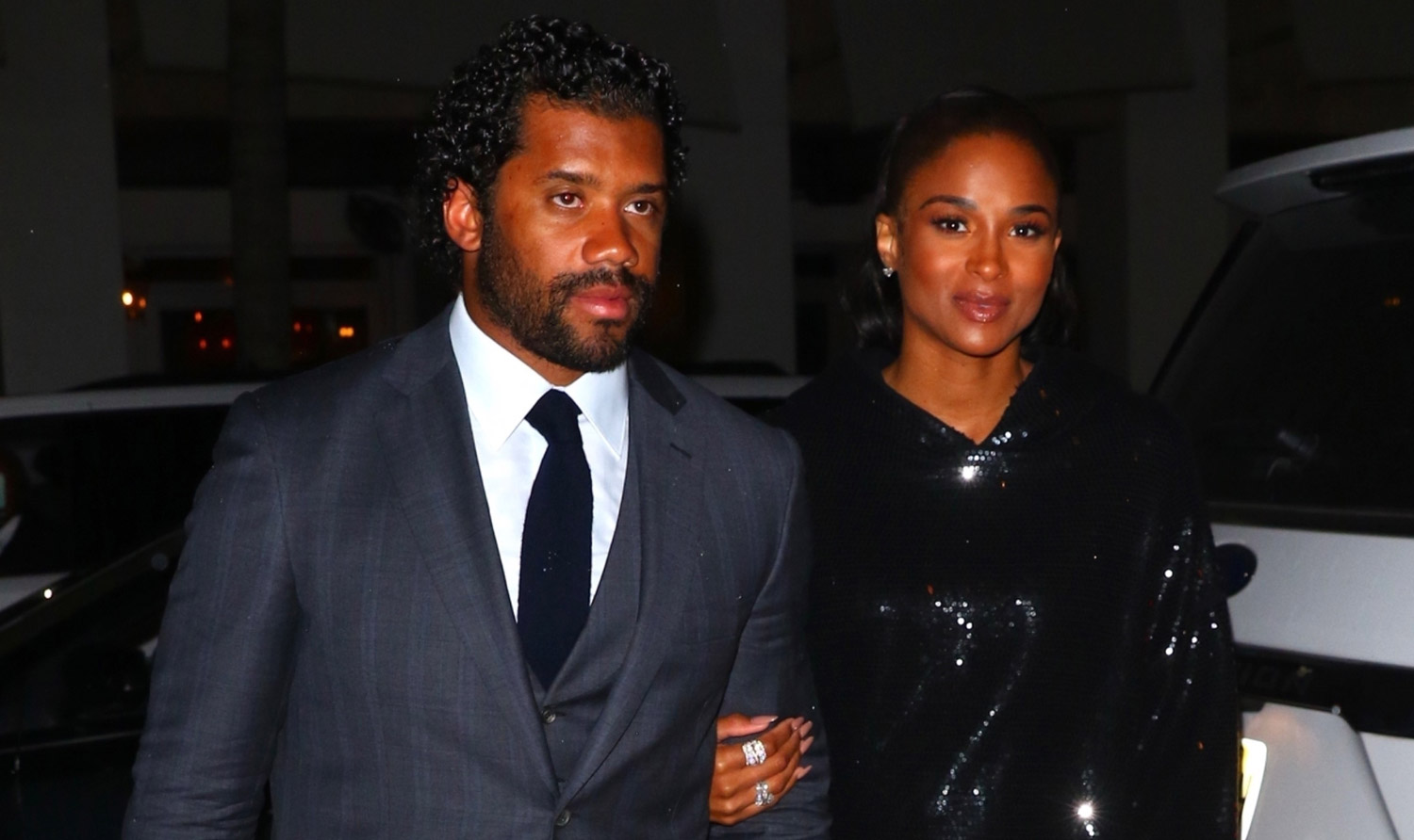 Pregnant Ciara & Husband Russell Wilson Get Dressed Up for Date Night