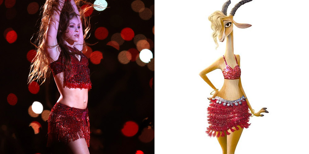 Shakira’s Super Bowl Outfit Was the Same as Her 'Zootopia' C