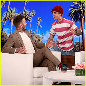 David Beckham Gets Scared by Justin Bieber on 'Ellen' - Watch! (Video)