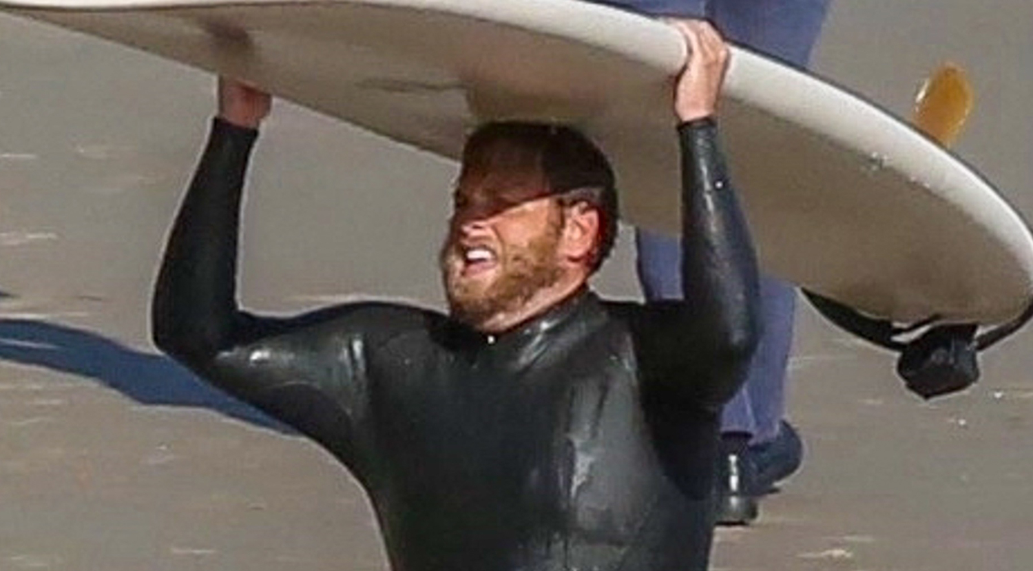Jonah Hill Wears SkinTight Wetsuit While Surfing in Santa Monica