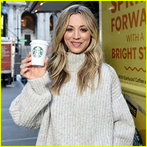 Kaley Cuoco Kicks Off Starbucks 'Shine from the Start' Spring Campaign!