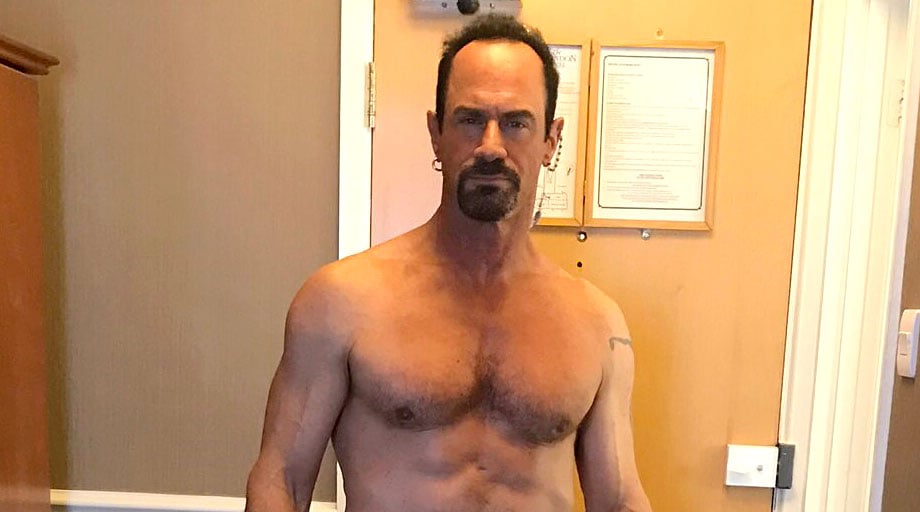 Christopher Meloni Goes Shirtless in His Kilt While in Quarantine.