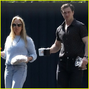 Aaron Taylor-Johnson Bares Super Buff Biceps While Out with Wife Sam!