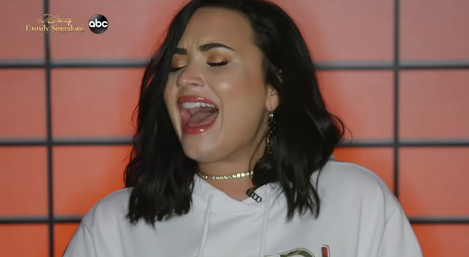 Watch Demi Lovato Sing a ‘Cinderella’ Song on the Disney Family(01)