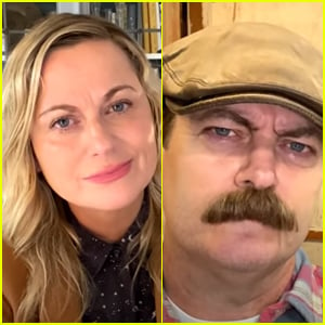Amy Poehler & Nick Offerman Reunite in First 'Parks & Recreation Special' Clip - Watch!