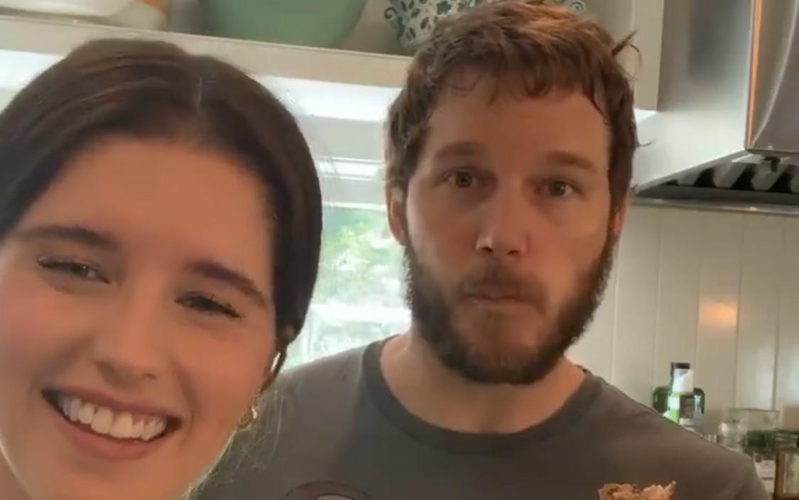 Chris Pratt Hilariously Crashes Wife Katherine Schwarzenegger’s Baking
