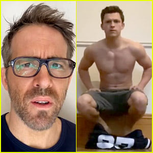 Watch Ryan Reynolds' Hilarious Reaction to Tom Holland's Handstand Challenge!