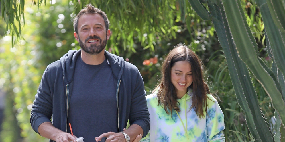Ana de Armas Wears Cute Tie-Dye Matching Set While on Walk With Ben