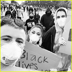 Ariana Grande Joins George Floyd Protests With Boyfriend Dalton Gomez & Best Friend Doug Middlebrook