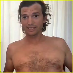 Ashton Kutcher Goes Shirtless on 'Fallon,' Mila Kunis Reveals What His Chest Hair Is Shaped Like