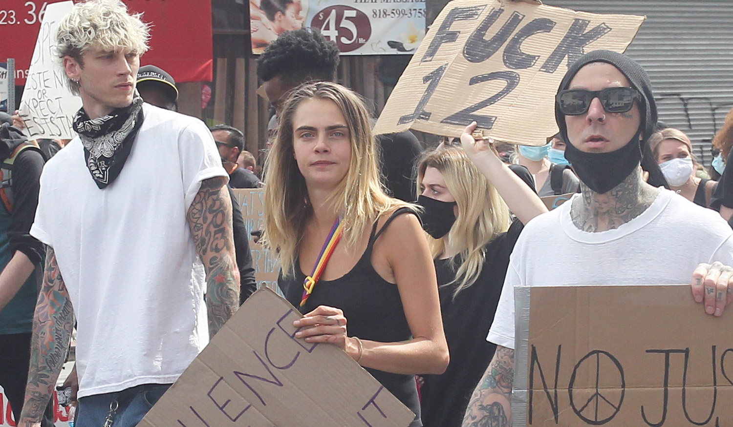 Cara Delevingne Joins Celeb Friends While Protesting in L.A. | Black